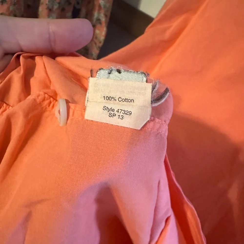 J. Crew Men's Bright Peach Button Down Shirt